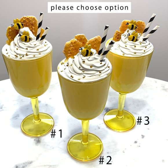 Handmade 🐝 Bee Dessert parfait. - Picture 2 of 3